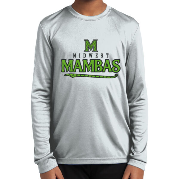 Midwest Mambas Logo 1 - Youth Long Sleeve PosiCharge ® Competitor Tee Thumbnail