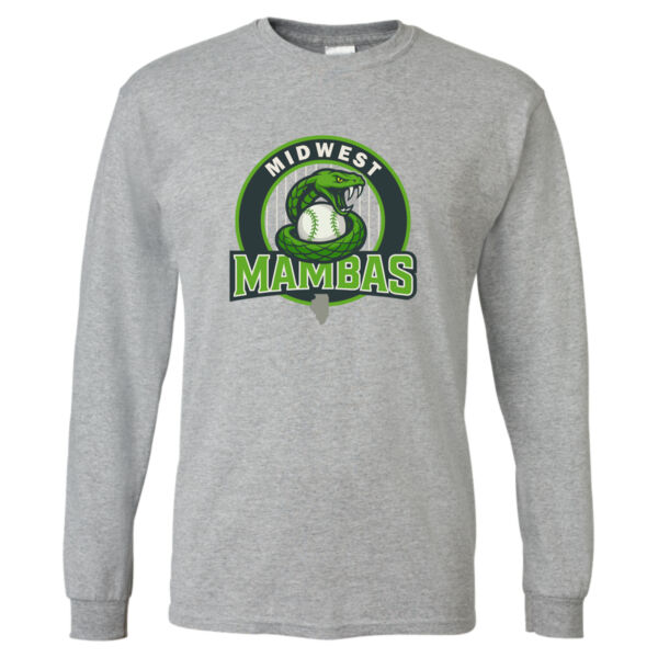Midwest Mambas Logo 2 - DryBlend® 50/50 Long Sleeve T-Shirt Thumbnail
