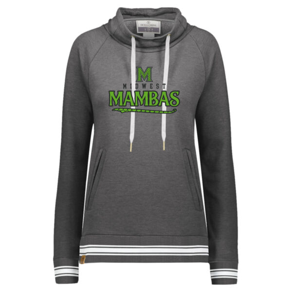 Midwest Mambas Logo 1 - Women's All-American Fleece Funnel Neck Sweatshirt Thumbnail