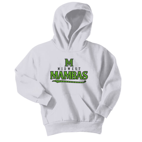 Midwest Mambas Logo 1 - Youth Core Fleece Pullover Hooded Sweatshirt Thumbnail
