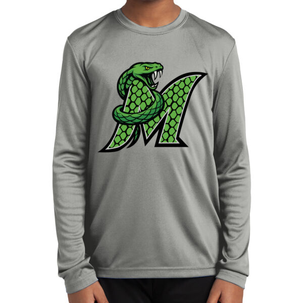 Midwest Mambas Logo 3 - Youth Long Sleeve PosiCharge ® Competitor Tee Thumbnail