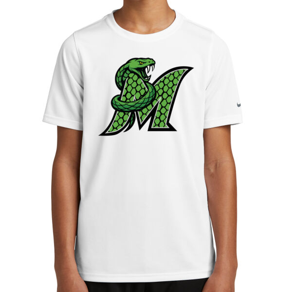 Midwest Mambas Logo 3 - Youth Swoosh Sleeve rLegend Tee Thumbnail